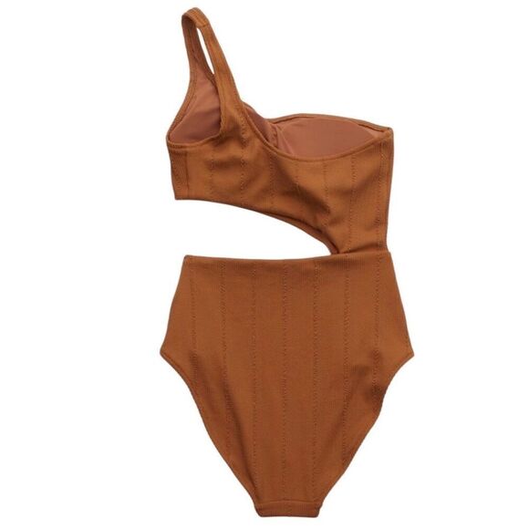 Aerie Asymmetrical One Piece Swimsuit Large - Picture 2 of 7